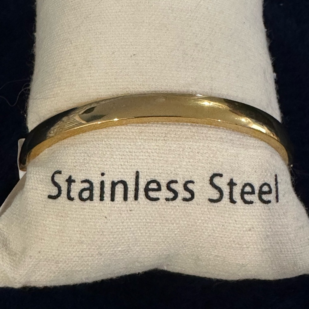 Gold Plated Stainless Steel Bangle